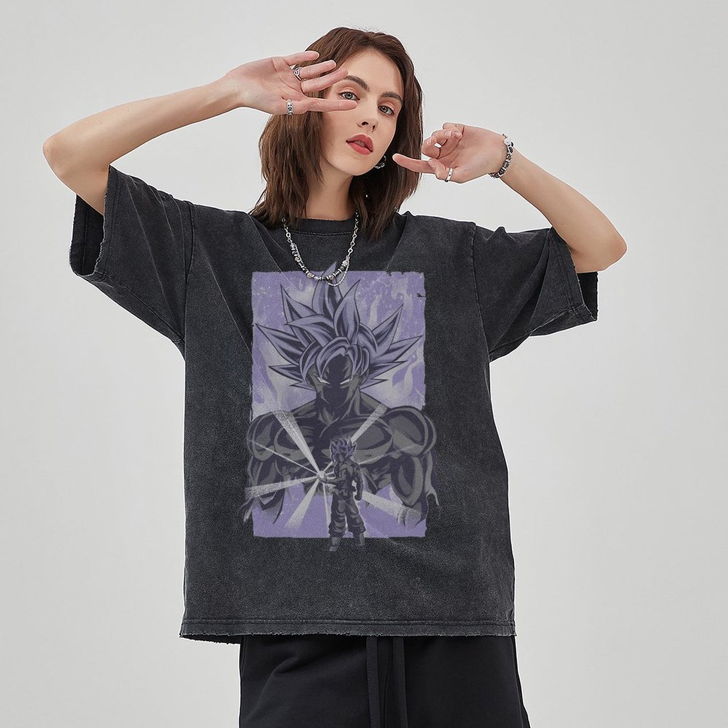 Unisex Vintage Solid Wash T-Shirts 2305102965