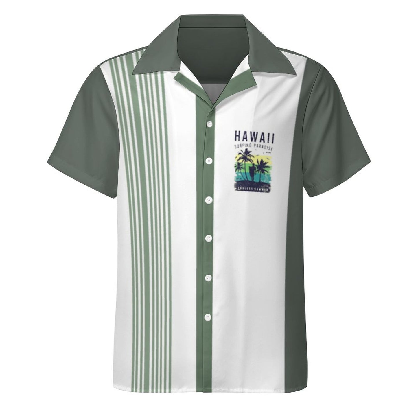 Men's Hawaiian Print Casual Shirt 2304104641