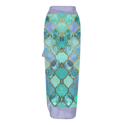 Casual Printed One Piece Swimsuit And Cover Up 2306102203