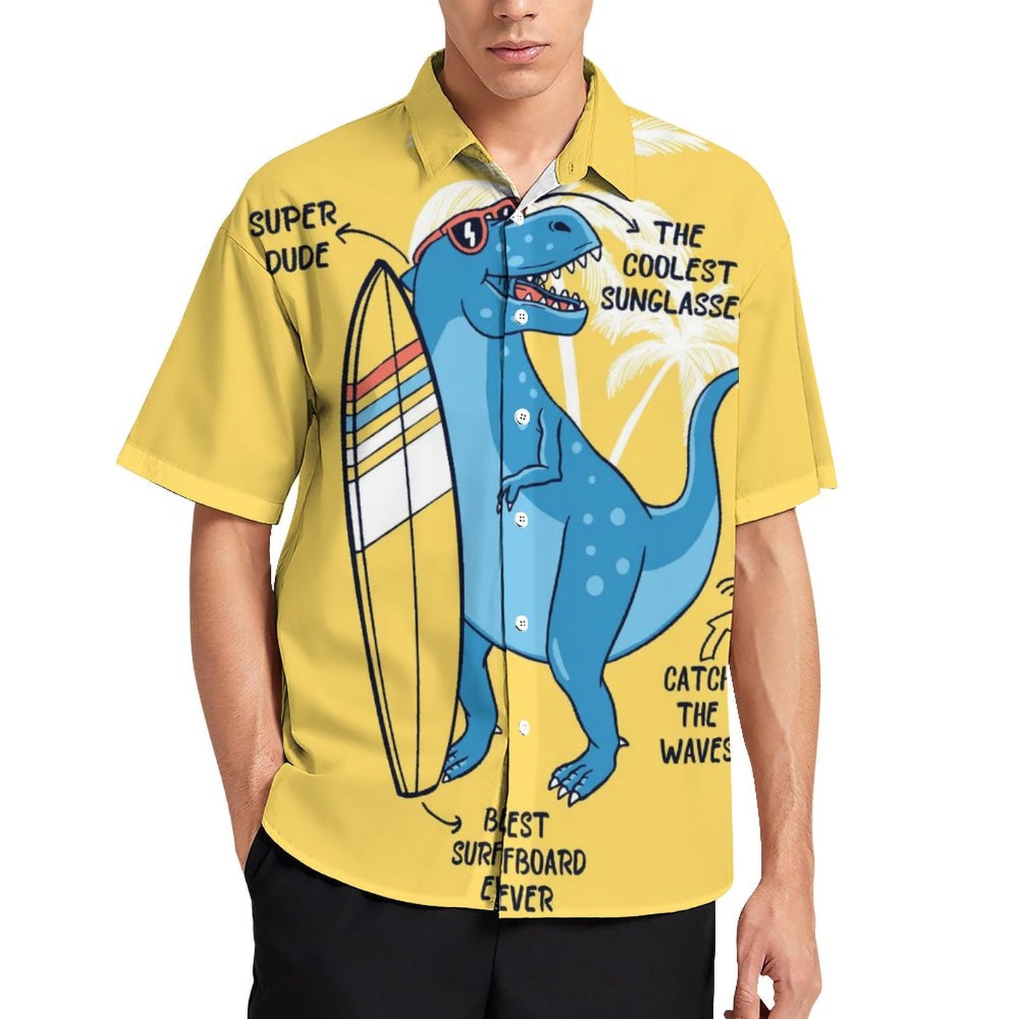 Men's Hawaiian Print Resort Shirt 2305103718