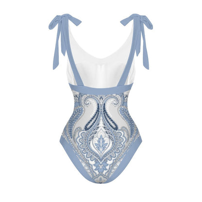 Casual Printed One-Piece Swimsuit And Cover Up 2305103387