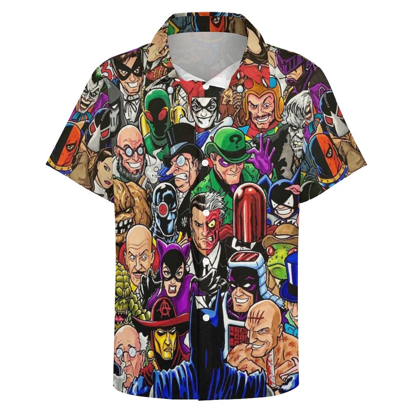 Men's Fashion Casual Printed Short Sleeve Shirts 2306104356