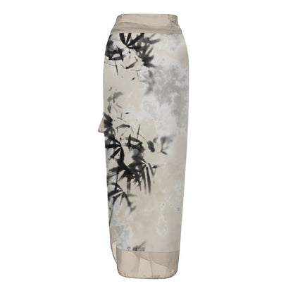 Casual Printed One-Piece Swimsuit And Cover Up 2305102606