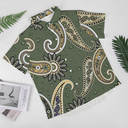 Men's Fashion Casual Printed Short Sleeve Shirts 2306105118