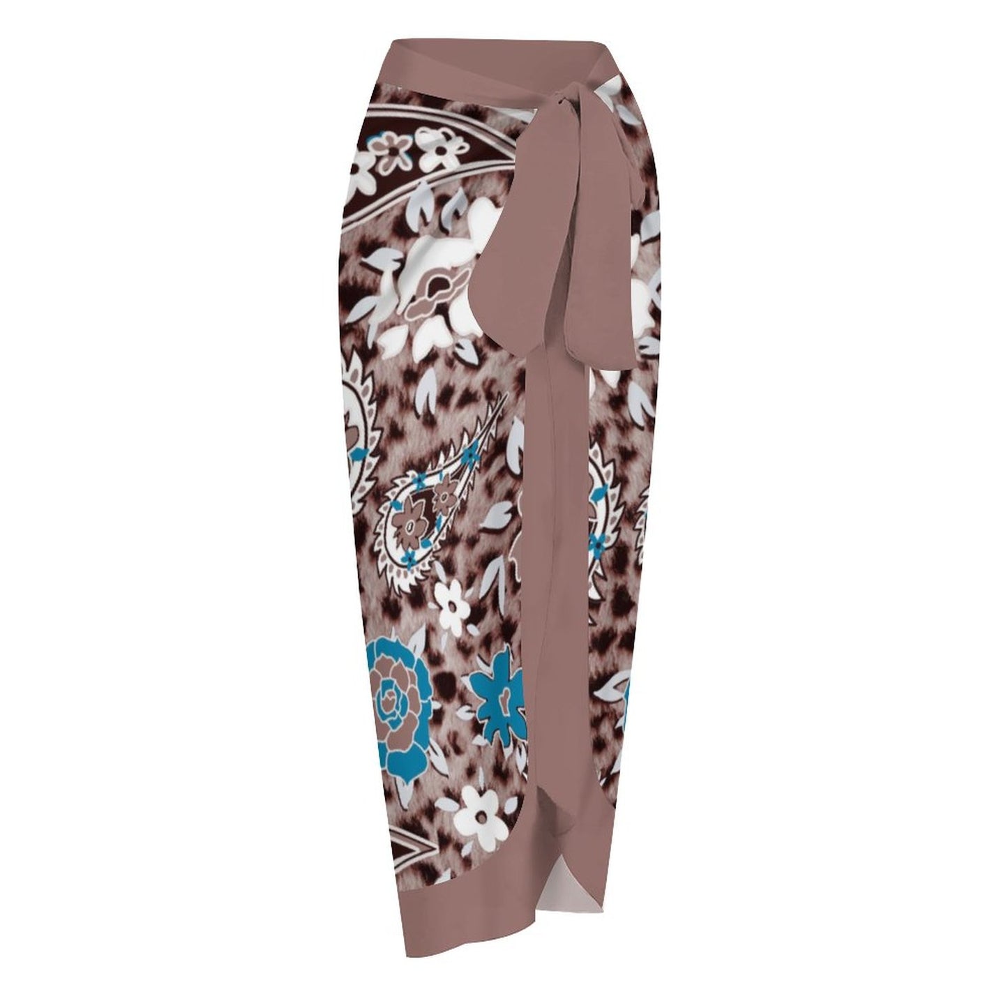 Casual Printed One-Piece Swimsuit And Cover Up 2305102876