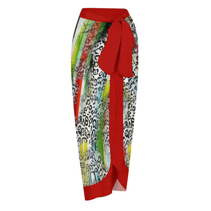 Casual Printed One-Piece Swimsuit And Cover Up 2305102687