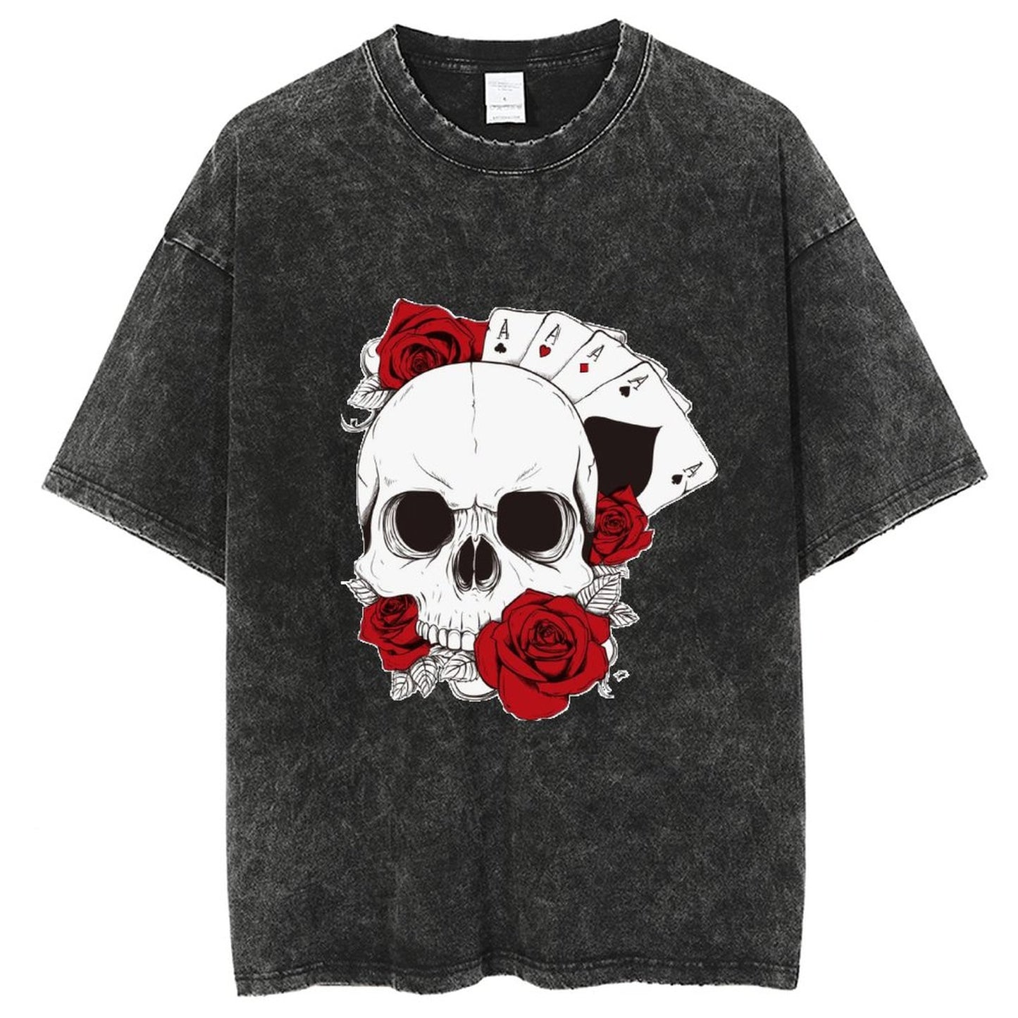 Unisex Vintage Solid Wash T-Shirts 2305104036