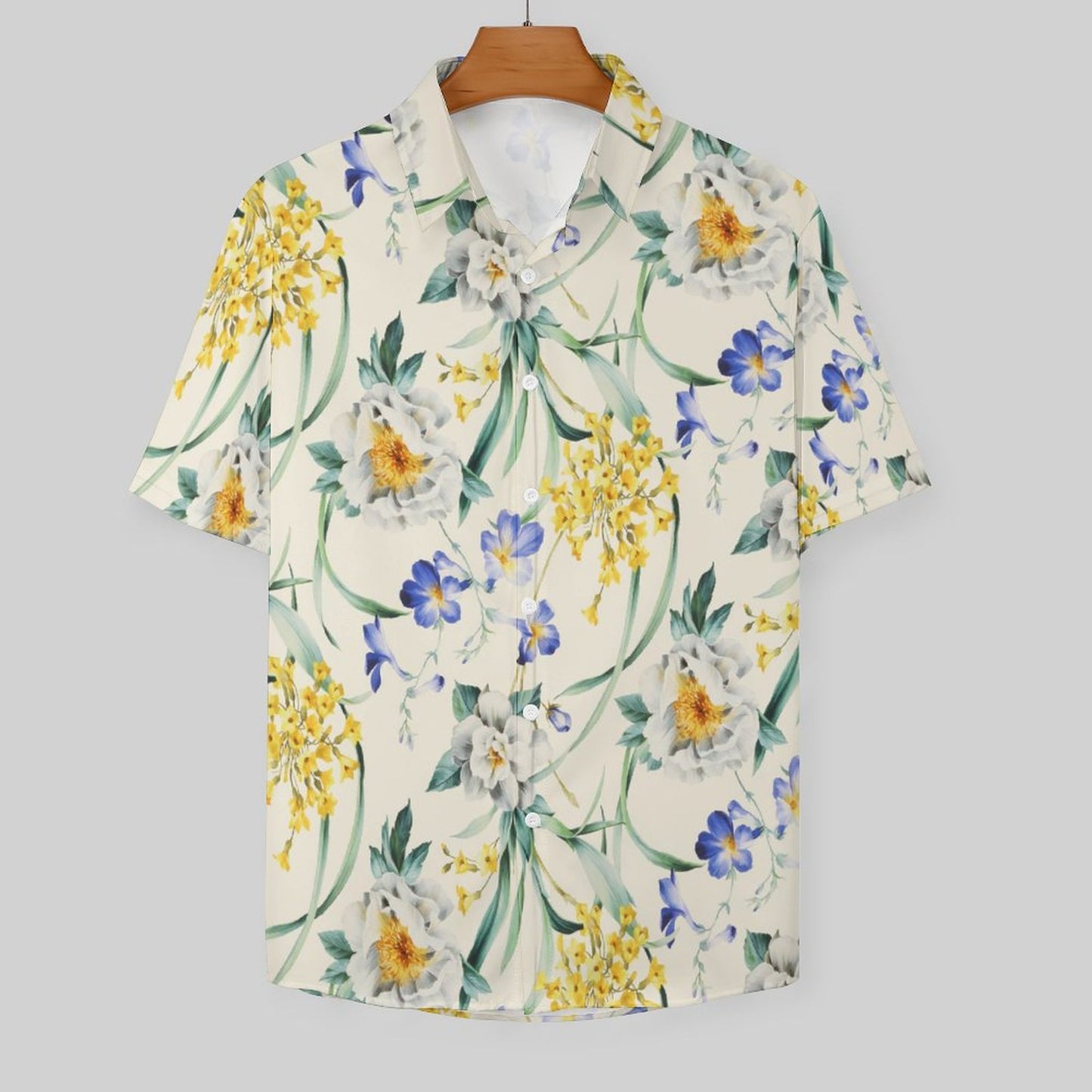 Men's Fashion Casual Printed Short Sleeve Shirts 2305107084
