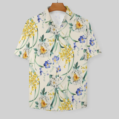 Men's Fashion Casual Printed Short Sleeve Shirts 2305107084