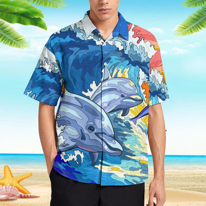 Men's Hawaiian Print Resort Shirt 2305101672