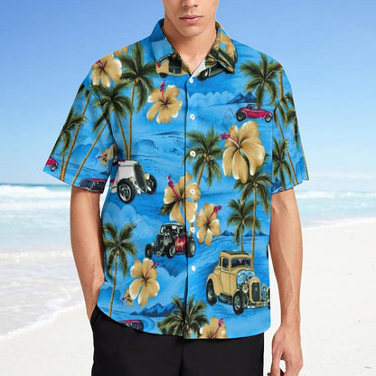 Men's Fashion Casual Printed Short Sleeve Shirts 2306102192