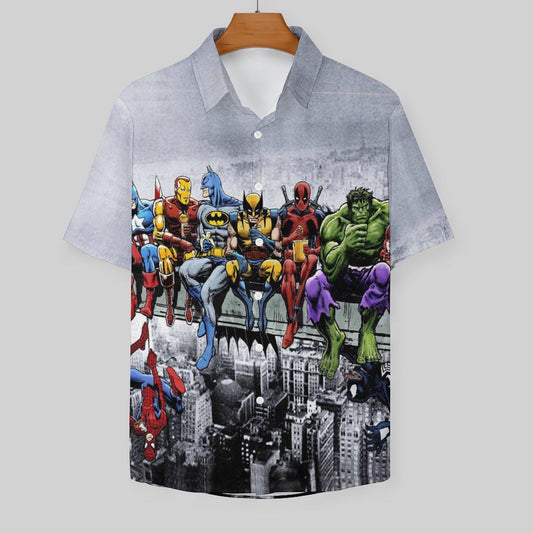 Men's Fashion Casual Printed Short Sleeve Shirts 2306104354