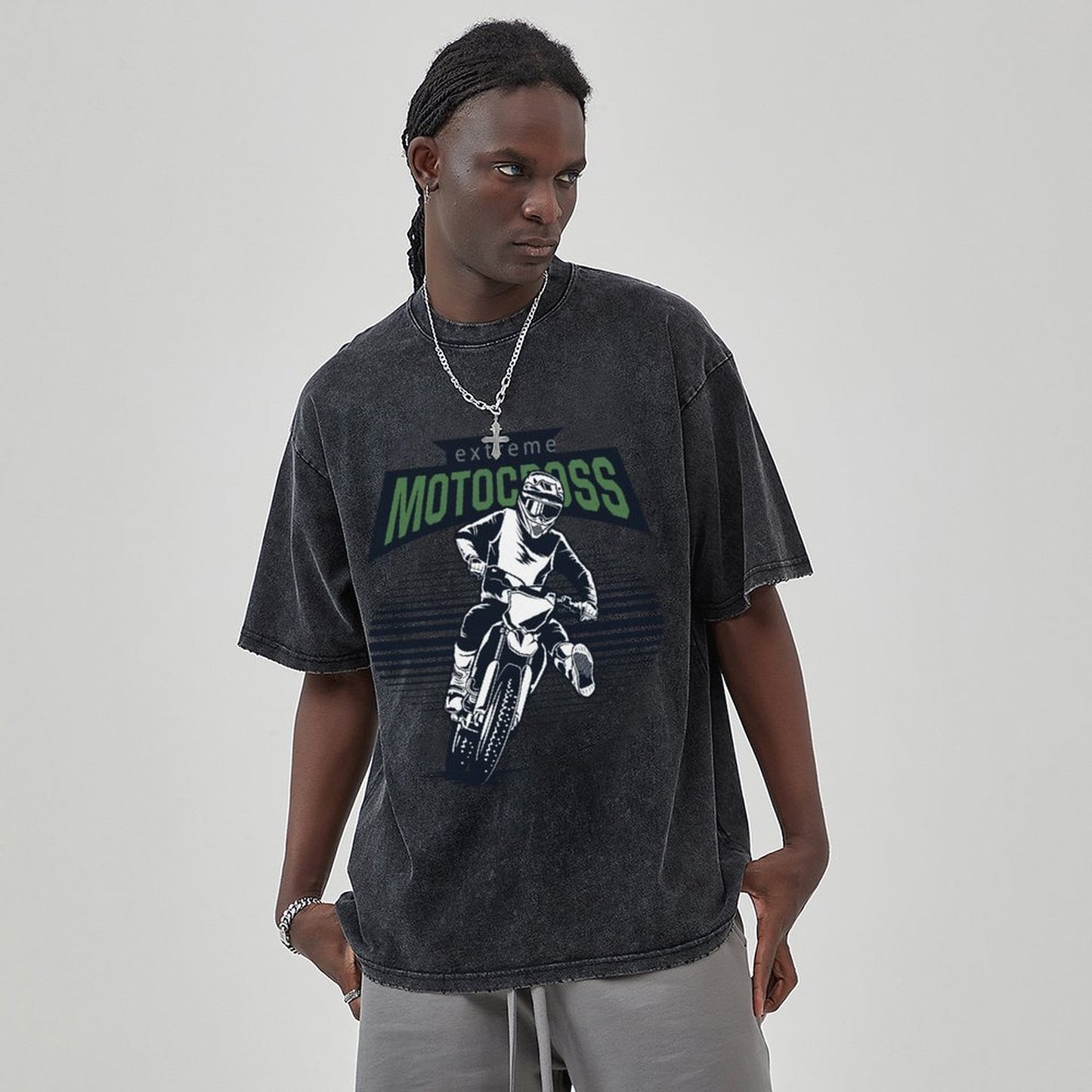 Unisex Vintage Solid Wash T-Shirts 2305102853