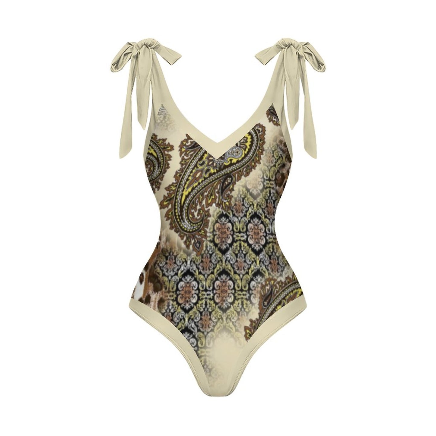 Casual Printed One-Piece Swimsuit And Cover Up 2305102878