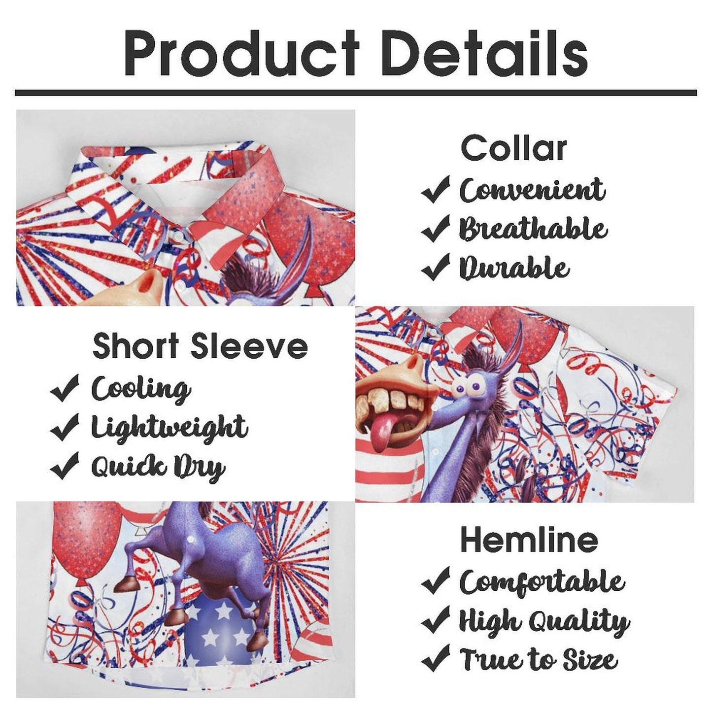 Men's Hawaiian Casual Short Sleeve Shirt 2306103384