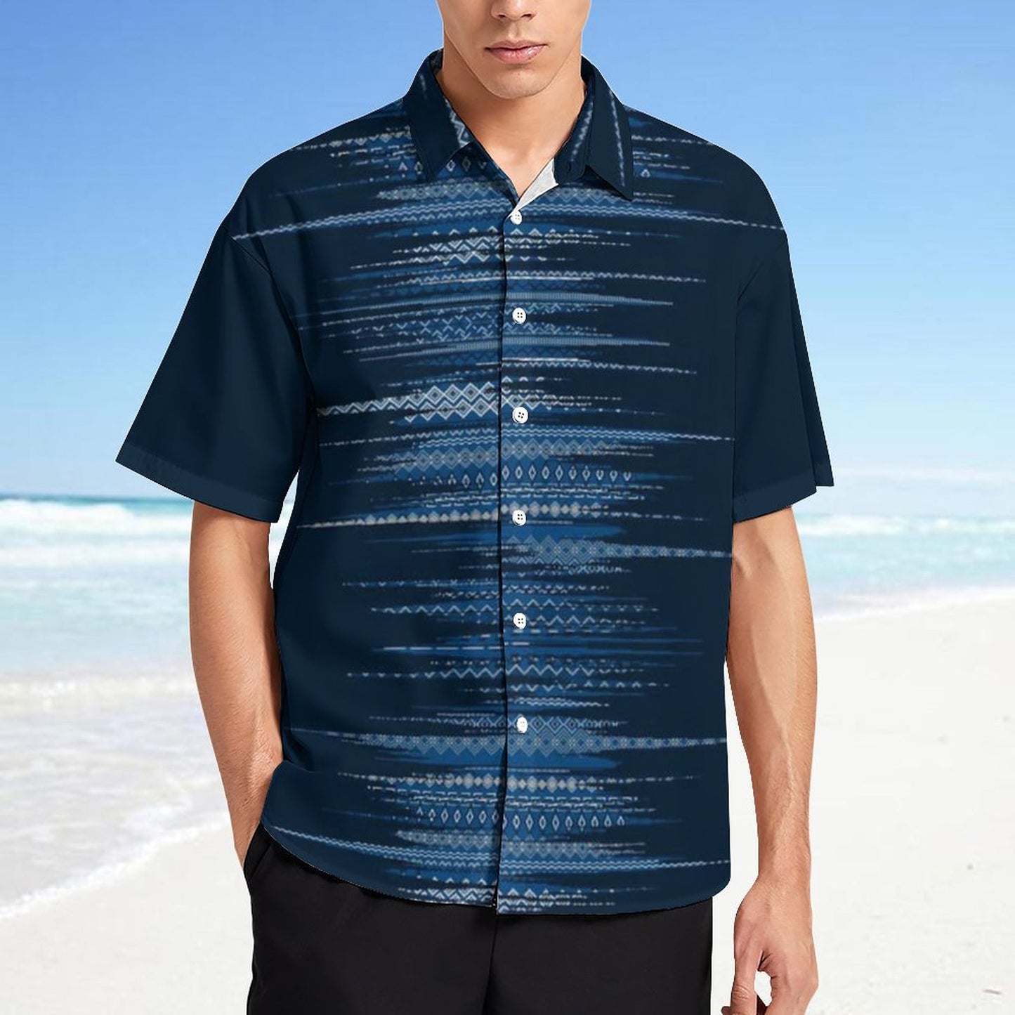 Men's Fashion Casual Printed Short Sleeve Shirts 2306102195