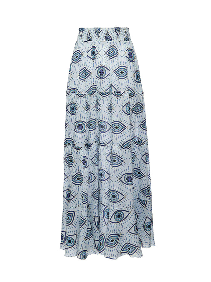 Eye printed swimsuit and cover Up