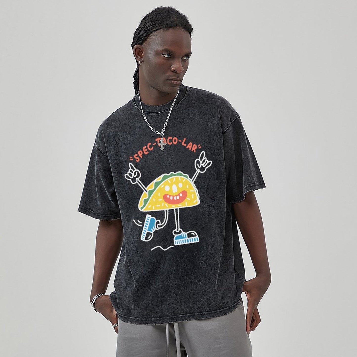 Unisex Vintage Solid Wash T-Shirts 2305103534
