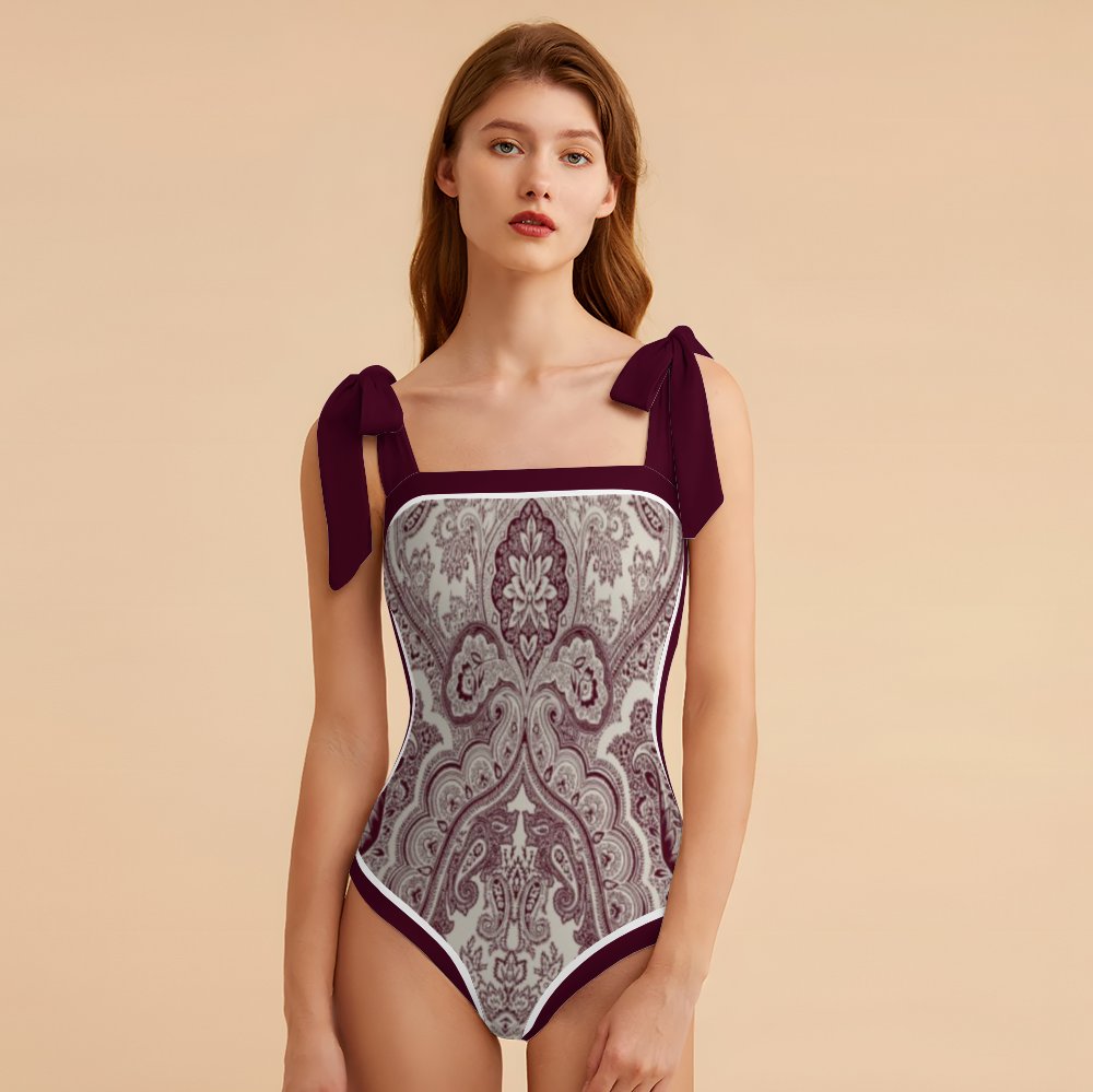 Fashion Printed One Piece Swimsuit And Cover Up 2305104542