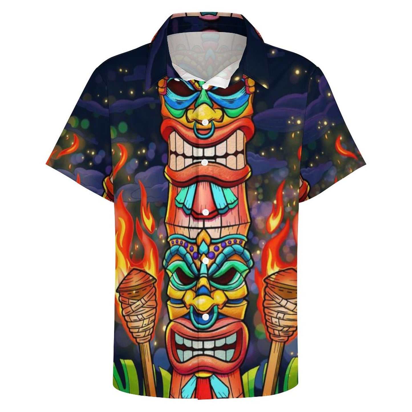 Men's Hawaiian Print Resort Shirt 2305101680