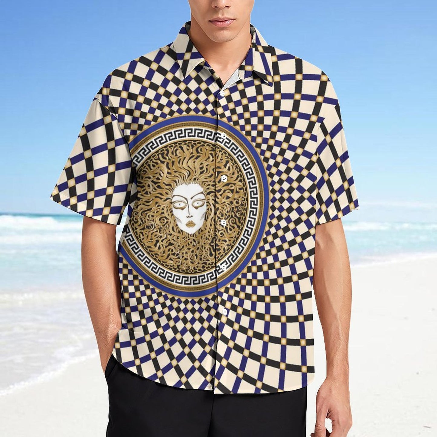 Men's Fashion Casual Printed Short Sleeve Shirts 2306100454