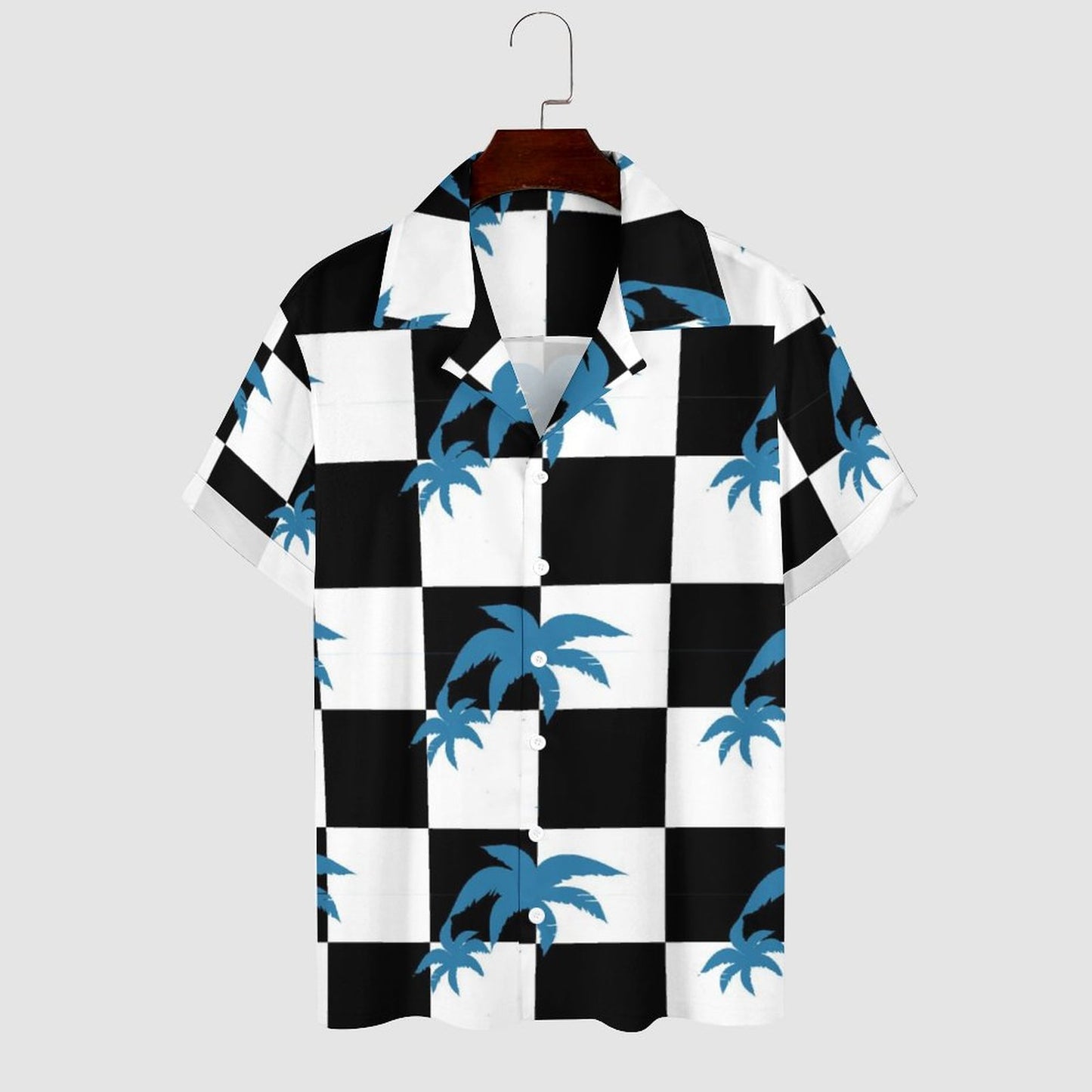 Men's Casual Short Sleeve Hawaiian Shirt with Print 2304102204