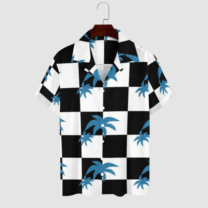 Men's Casual Short Sleeve Hawaiian Shirt with Print 2304102204