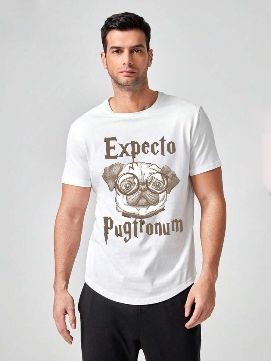 Unisex Round Neck Casual Printed Short Sleeve T-Shirt