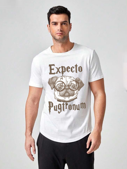 Unisex Round Neck Casual Printed Short Sleeve T-Shirt