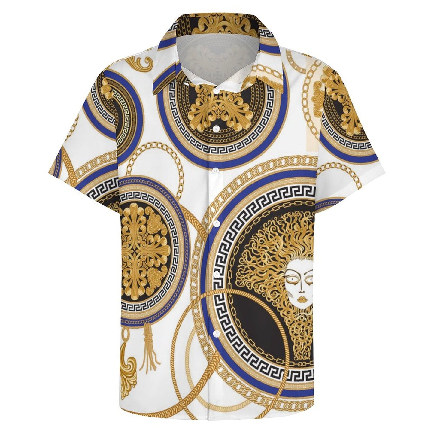 Men's Fashion Casual Printed Short Sleeve Shirts 2306100452