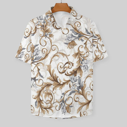 Men's Fashion Casual Printed Short Sleeve Shirts 2306100949