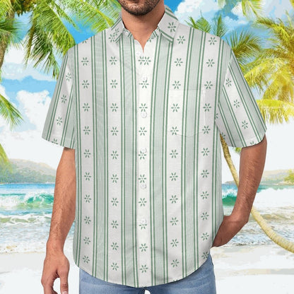 Men's Hawaiian Print Lapel Shirt 2304103755