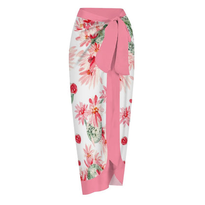 Casual Printed One-Piece Swimsuit And Cover Up 2305102498
