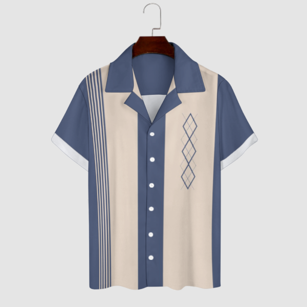 Men's Hawaiian Print Casual Shirt 2304104803
