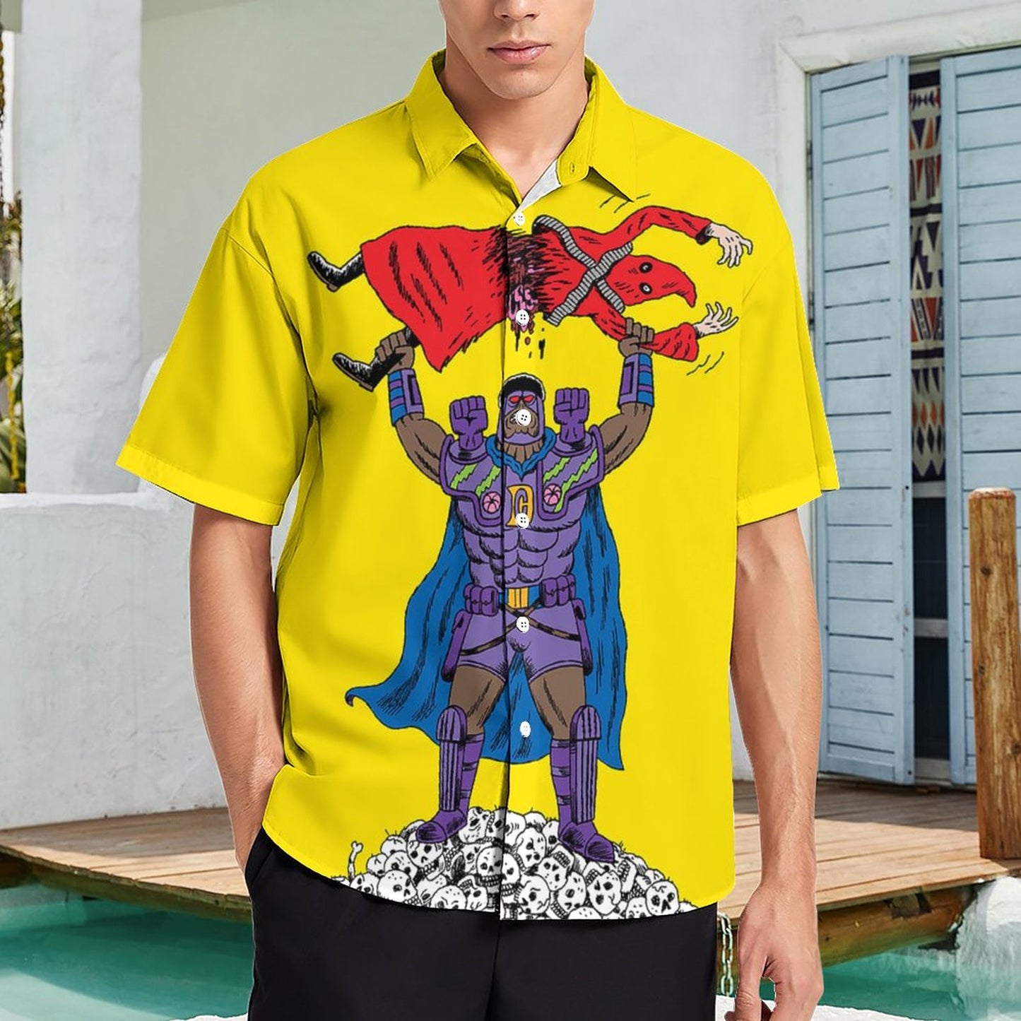 Men's Fashion Casual Printed Short Sleeve Shirts 2306104386
