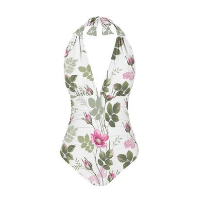 Casual Printed One Piece Swimsuit And Cover Up 2306102459