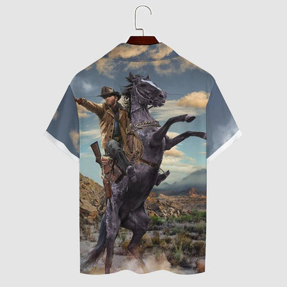Men's Hawaiian Casual Short Sleeve Shirt 2305101802