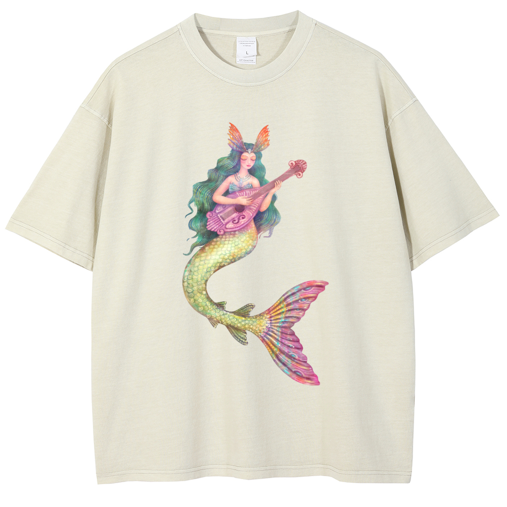 Mens Cotton Wash Solid T-Shirts Oversized Unisex Short Sleeve Streetwear Rap Hip Hop Basic Tee Tops