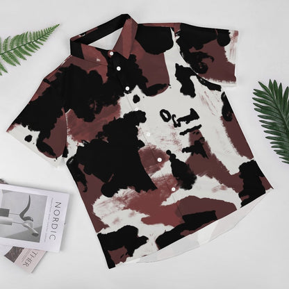 Men's Fashion Casual Printed Short Sleeve Shirts 2305107066