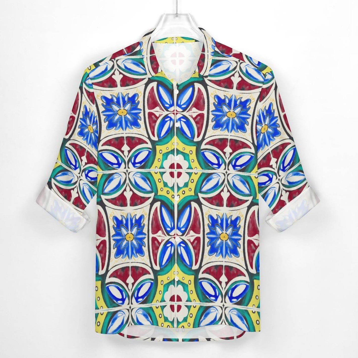 Men's Casual Printed Long Sleeve Shirt 2306103085