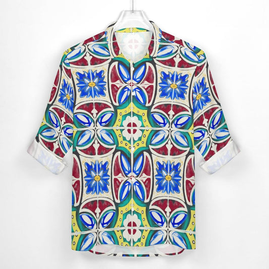 Men's Casual Printed Long Sleeve Shirt 2306103085