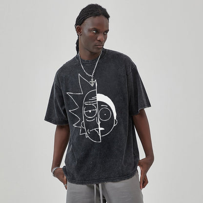 Unisex Vintage Solid Wash T-Shirts 2305103413