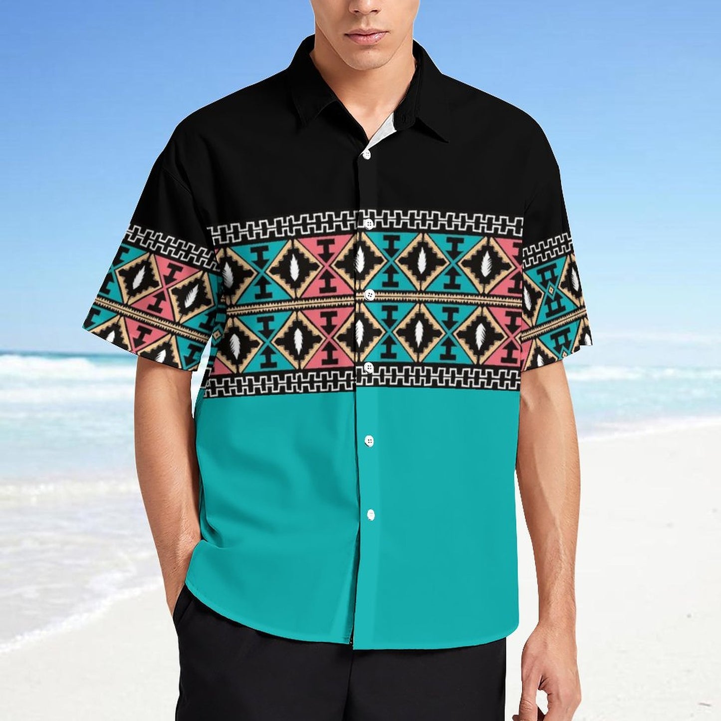 Men's Fashion Casual Printed Short Sleeve Shirts 2306101555