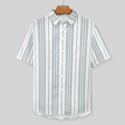 Men's Hawaiian Print Lapel Shirt 2304103747