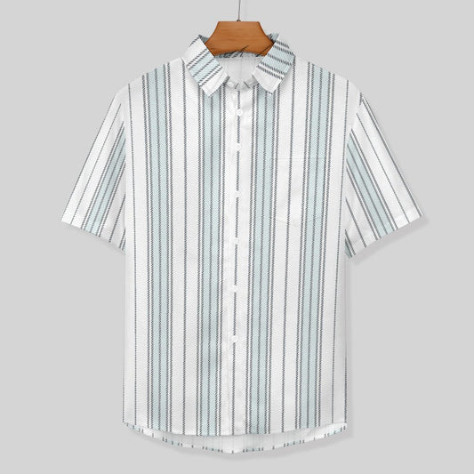 Men's Hawaiian Print Lapel Shirt 2304103747