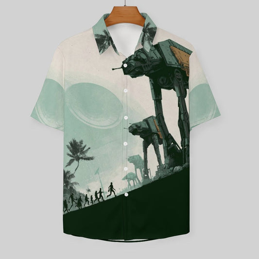 Men's Fashion Casual Printed Short Sleeve Shirts 2306101713
