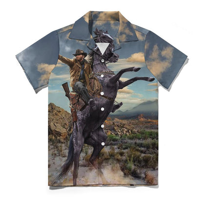 Men's Hawaiian Casual Short Sleeve Shirt 2305101802