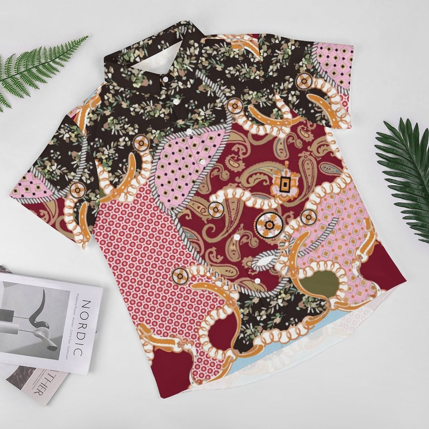 Men's Fashion Casual Printed Short Sleeve Shirts 2306100948