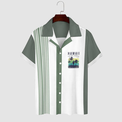Men's Hawaiian Print Casual Shirt 2304104641