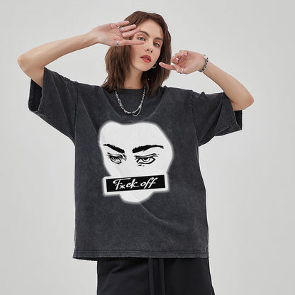 Unisex Vintage Solid Wash T-Shirts 2305102847